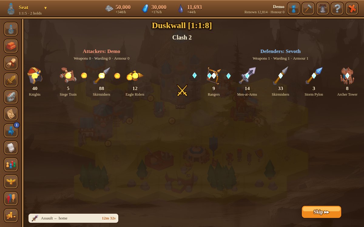 A battle replay