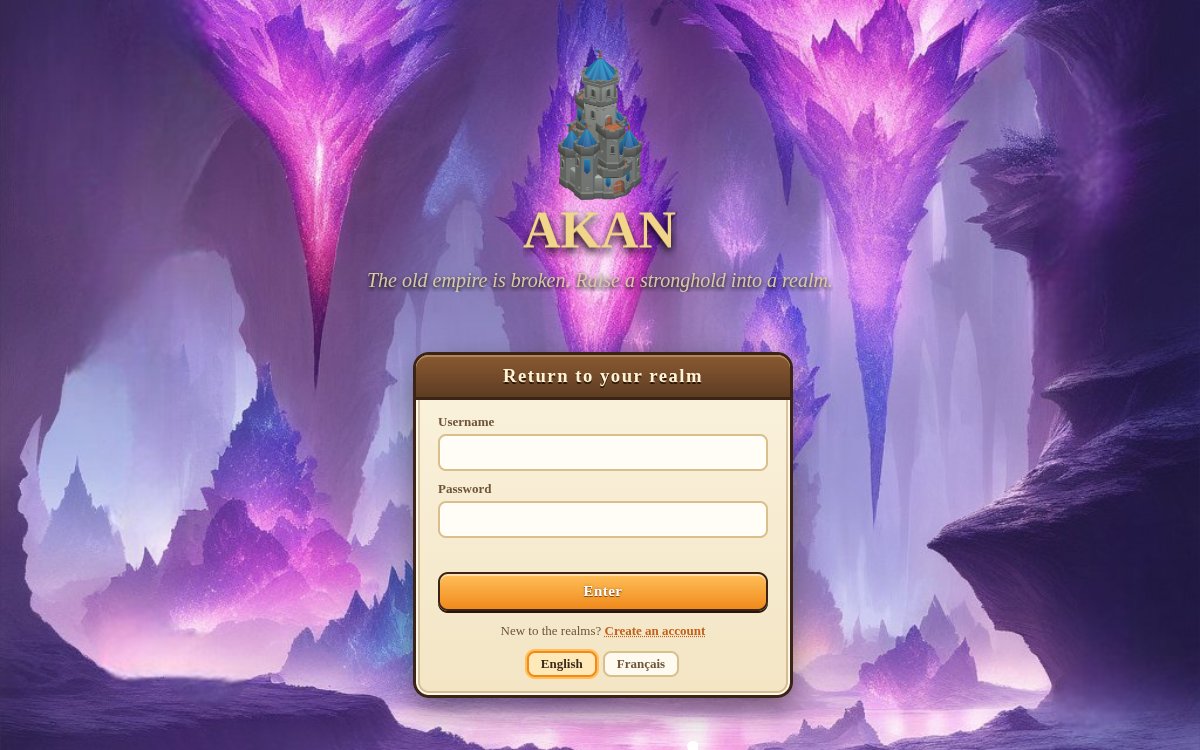The title screen